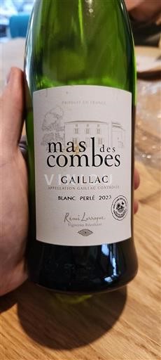 Elzas Niet gespecificeerd Mas Des Combes Blanc Perlé 2023