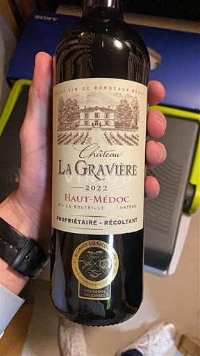 Bordeaux Haut-Médoc Château La Gravière 2022
