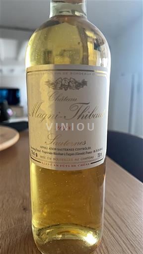 Bordeaux Sauternes Château Magnithibaut 2018