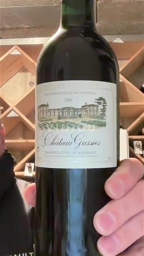 Bordeaux Premières-côtes-de-bordeaux Gassie's 2000