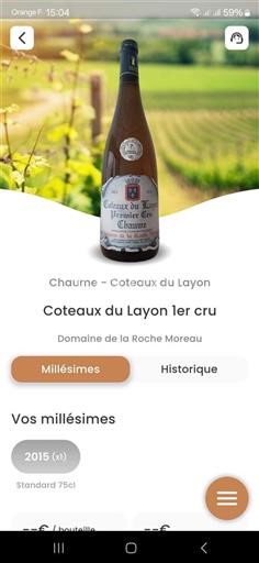 Loire Valley Coteaux du Layon Domaine La Roche Moreau 2015