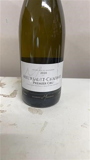 Vin Blanc sec Florent Moingeon 2020 France Bourgogne Meursault Premier Cru