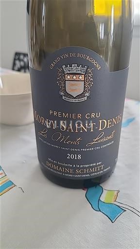 Bourgogne Ikke specificeret Premier Cru Domaine Schmitt Les Monts Luisants 2018