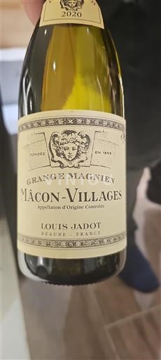 Bourgogne Mâcon et mâcon-villages Grand Cru Domaine Louis Jadot Grange Magnien 2020