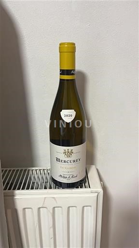 Bourgogne Mercurey Château Philippe Le Hardi Le Closeau 2020