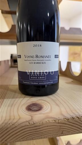 Burgundy Vosne-Romanée Domaine Anne Gros Les Barreaux 2018