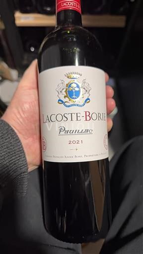 Bordeaux Pauillac Lacosteborie 2021