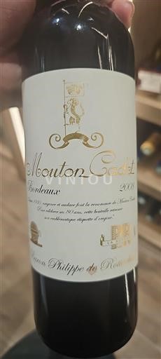 Bordeaux Niet gespecificeerd Baron Philippe De Rothschild Mouton Cadet 2008