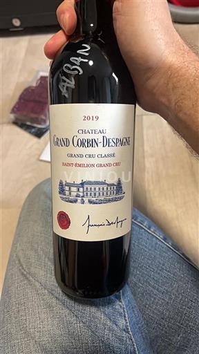 Bordéus Saint-Émilion Grand Cru Grand Cru Château Grand Corbindespagne 2019