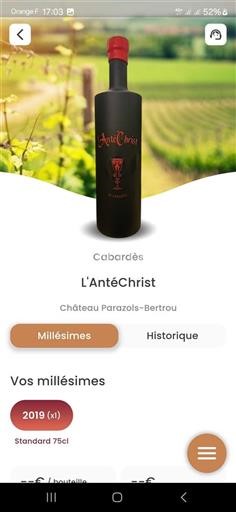 Languedoc Cabardès Château Parazolsbertrou L'AntéChrist 2019