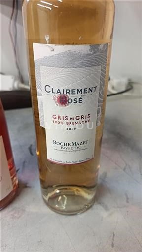 Languedoc-Roussillon Pays d'Oc Roche Mazet Clairement Rosé Gris de Gris 100% Grenache 2019