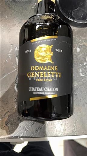 Jura Château-Chalon Domaine Geneletti 2014