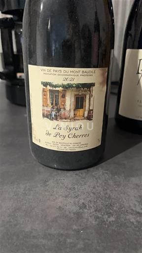 Vin Rouge sec La Syrah De Pey Cherres 2021 France Languedoc