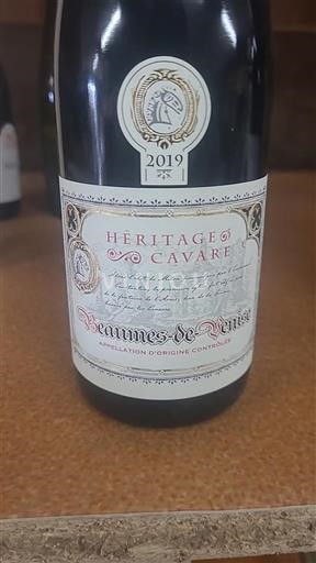 Vallée du Rhône Beaumes de Venise Héritage Cavare 2019