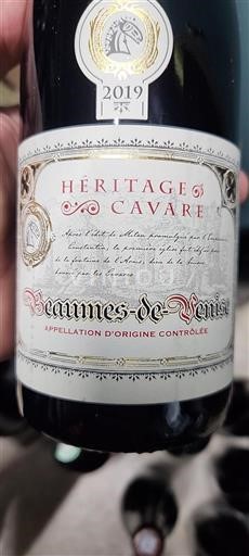 Údolí Rhôny Beaumes de Venise Héritage Cavare 2019