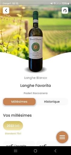 Piemonte Langhe Poderi Roccanera Langhe Favorita 2022