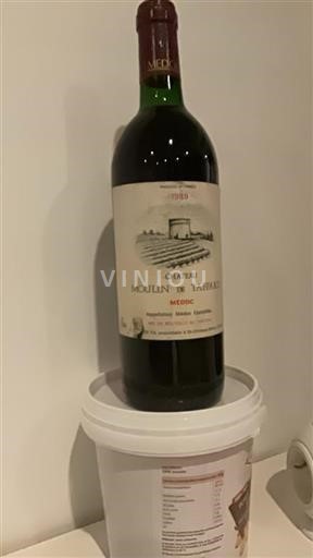 Bordeaux Médoc Château Moulin De Taffard 1989