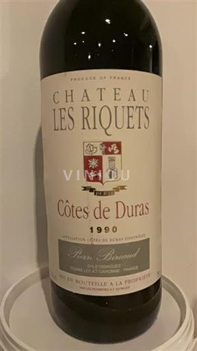 South West Côtes de Duras Château Les Riquets 1990