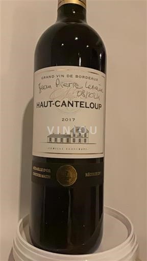 Bordeaux Blaye-côtes-de-bordeaux Haut Canteloup 2017