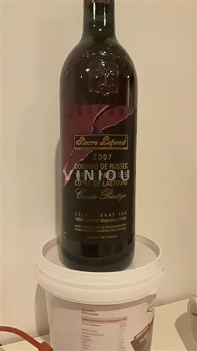 Vin Rouge sec Domaine Russec Des Côtes De Lastours 2007 France Sud-Ouest Béarn