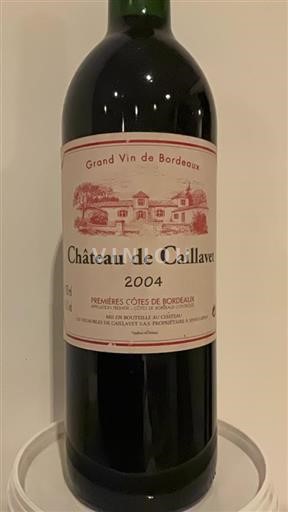 Bordeaux Premières Côtes de Bordeaux Château Caillavet 2004