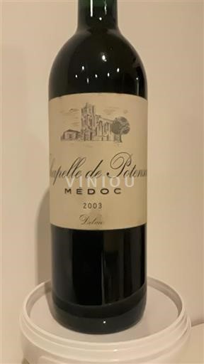 Bordeaux Médoc Chapelle De Potensac 2003