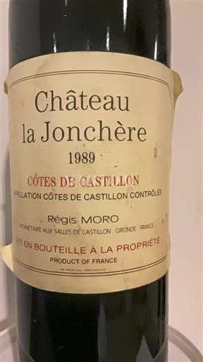 Bordeaux Castillon-côtes-de-bordeaux Château La Jonchère 1989