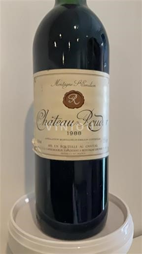 Bordeaux Montagne Saint-Émilion Domaine Roudier 1988