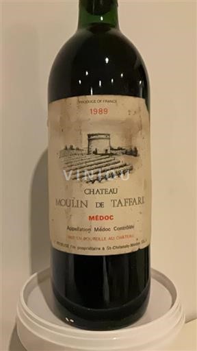 Bordeaux Médoc Château Moulin De Taffard 1989