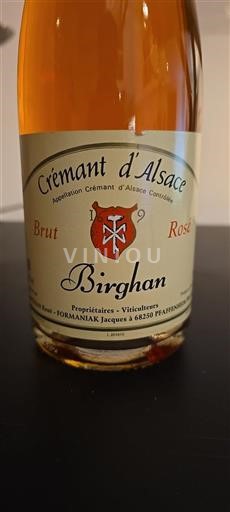 Alsasko Crémant d'Alsace Birghan Neročník