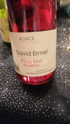 Vin Rouge sec Tradition Domaine David Ermel Non millésimé France Alsace