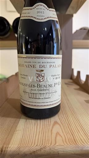 Vin Rouge sec Aux Guettes Domaine Palais 2015 France Bourgogne Savigny-lès-beaune Premier Cru