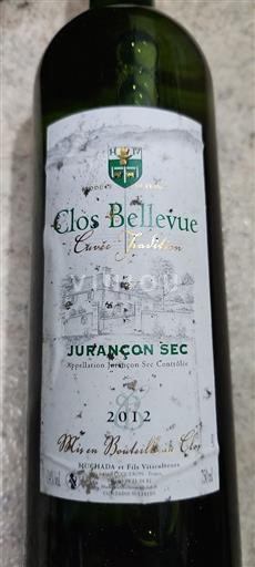 Sydväst Jurançon Clos Bellevue Tradition 2012