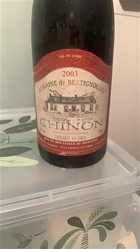 Loirevallei Chinon Domaine Bertignolles Vieilles Vignes 2003