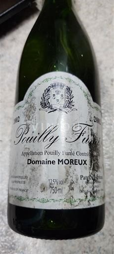 Loirevallei Pouilly-fumé Domaine Moreux 2002