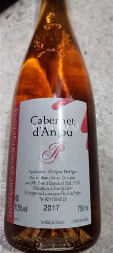 Loirevallei Cabernet d'Anjou Earl Flore Et Emmanuel Riallard 2017