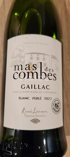 Sudoeste Béarn Mas Des Combes Blanc Perlé 2023