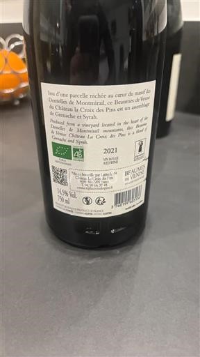 Rona dolina Beaumes de Venise Château La Croix Des Pins 2021
