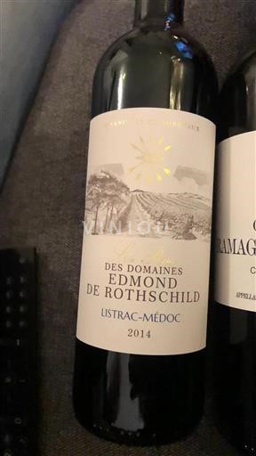 Bordeaux Listrac-Médoc Domaine Des S Edmond De Rothschild Les Lauriers 2014