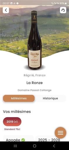 Beaujolais Régnié Domaine Passot Collonge La Ronze 2019