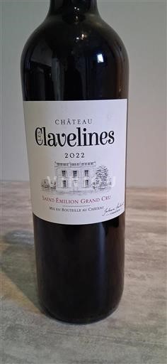 Bordeaux Saint-Émilion Grand Cru Château Les Clavelines 2022