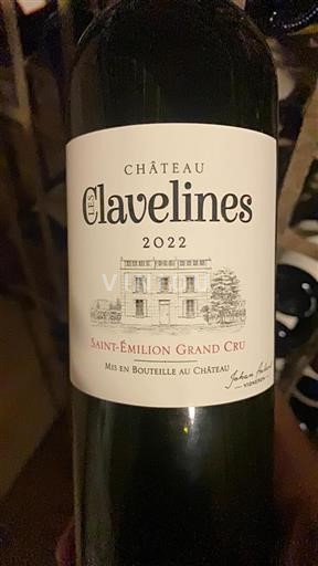 Bordeaux Saint-Émilion Grand Cru Château Les Clavelines 2022