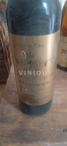 Bordeaux Saint-Émilion Grand Cru Grand Cru Château Mauvezin 1990