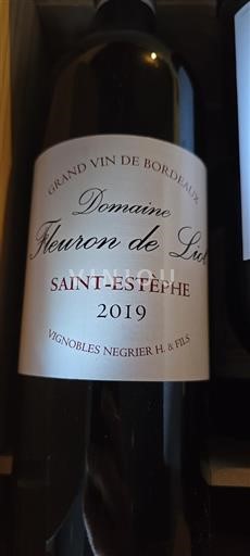 Bordeaux Saint-Estèphe Domaine Fleuron de Liot 2019