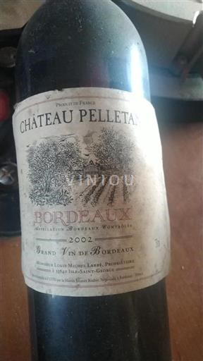 Burdeos Bordeaux Château Pelletan 2002