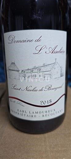 Loire-dalen Saint-Nicolas-De-Bourgueil Domaine L´asselière 2018