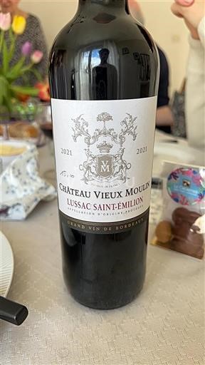 Bordeaux Lussac-saint-émilion Domaine Vieux Moulin 2021