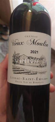 Bordeaux Lussac-saint-émilion Domaine Vieux Moulin 2021