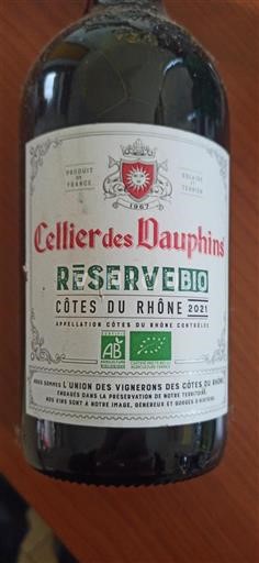 Rhône Valley Côtes du Rhône Cellier Des Dauphins Réserve Bio 2021