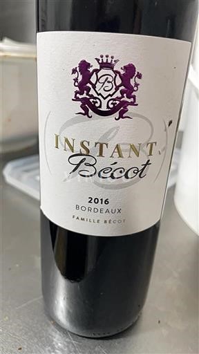 Bordeaux Famille Bécot Instant Bécot 2016